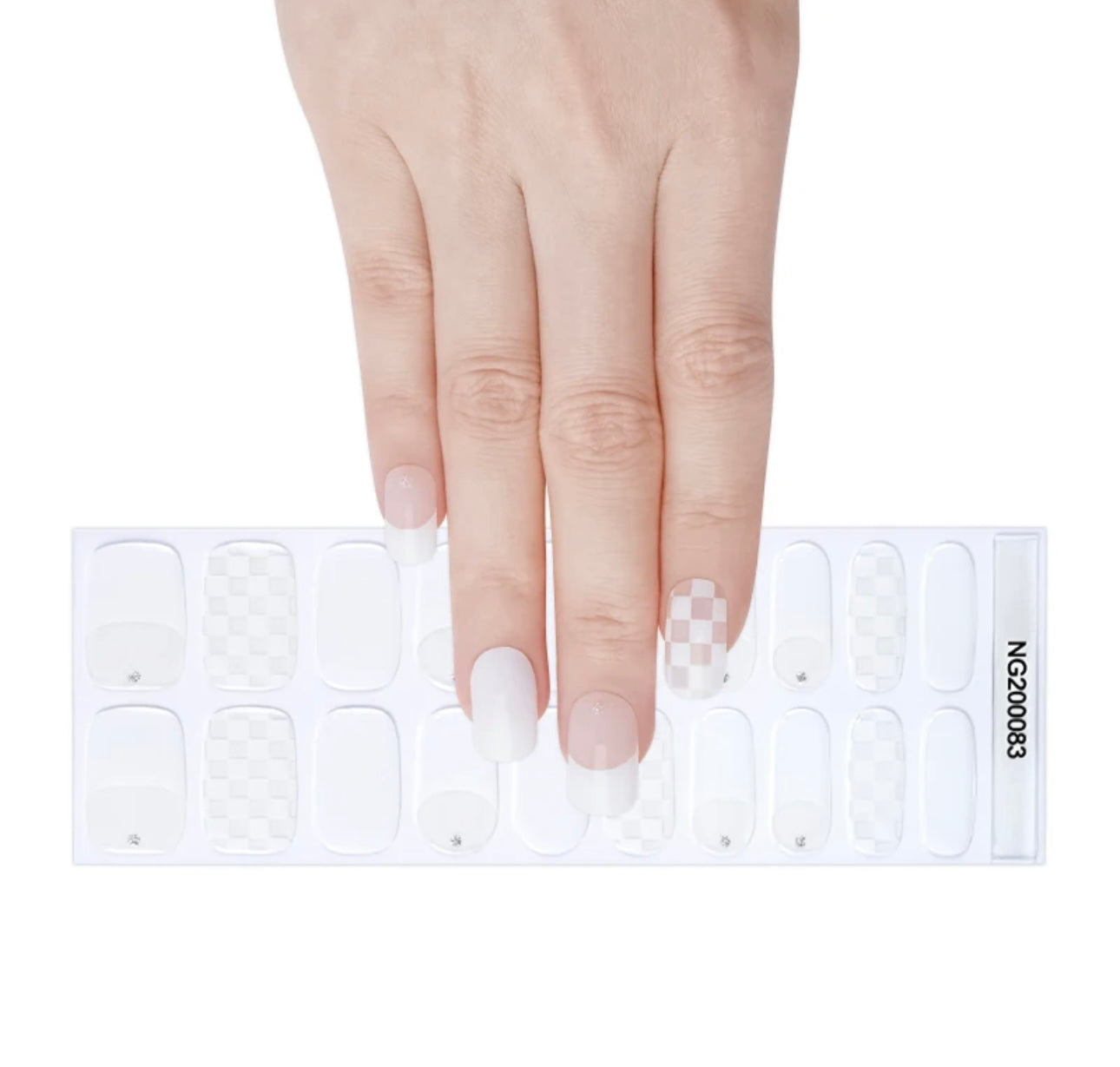 Semi-Cured Gel Nail Wraps- French Tips